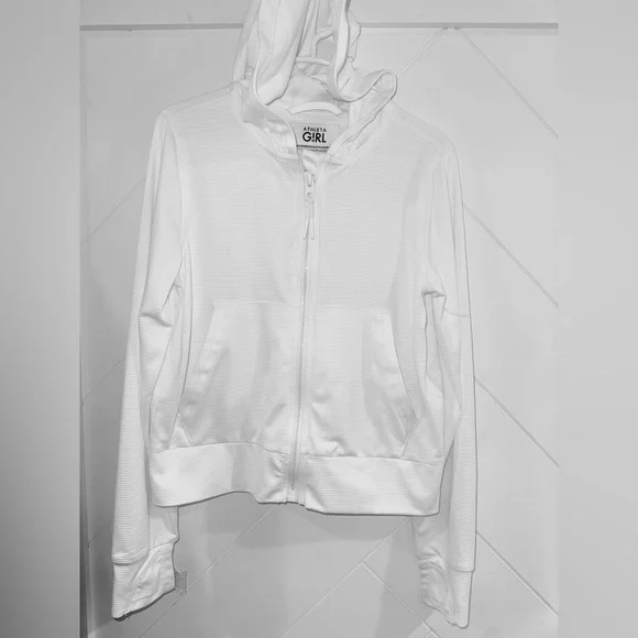NWOT Sold Out Athleta Girl Long Sleeve Serve UPF White Jacket Size:7 - Picture 12 of 16